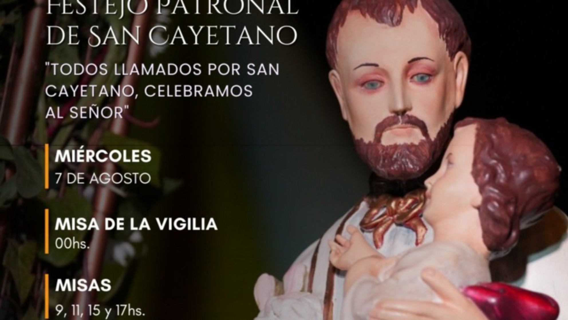 Se realiza el Festejo Patronal en honor de San Cayetano